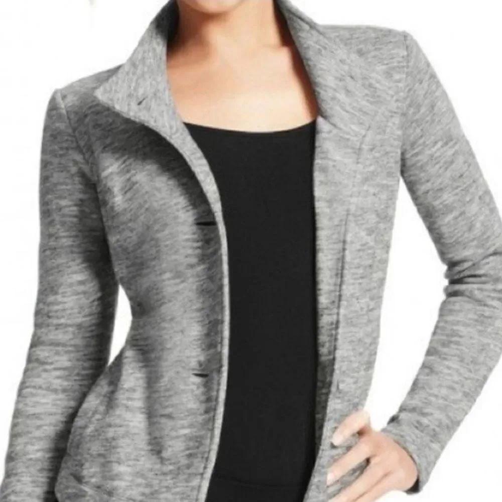 Cabi Hourglass Jacket Style 596 Hi Lo Gray Large